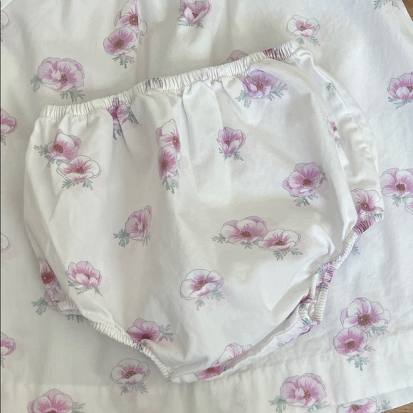 Jacadi White and Pink Floral Baby Dress - Picture 3 of 9